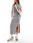 ASOS DESIGN knitted midi skirt in grey grau, S - EU 36-38 - фото #1