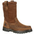 Rocky 10 Inch Outback Waterproof Wellington Mens Brown Casual Boots RKS0255