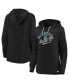 ფოტო #1 პროდუქტის Women's Black Minnesota United FC Faded Script Pullover Hoodie