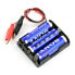 Battery holder for 3x AA (R6) with aligator clips