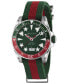 Dive Green & Red Fabric Strap Watch 40mm