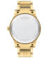 ფოტო #3 პროდუქტის Men's Swiss Gold PVD Stainless Steel Bracelet Watch 40mm