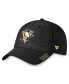 Фото #1 товара Men's Black Pittsburgh Penguins Authentic Pro Rink Flex Hat