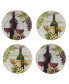 Фото #1 товара Meadow Brook Vineyard Set of 4 Salad Plate 8.5"