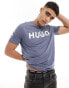 Фото #1 товара HUGO RED Dulivio logo t-shirt in navy