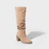 Фото #1 товара Women's Harlan Wide Width Dress Boots - Universal Thread Taupe 7W