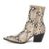 Matisse Caty Snake Pointed Toe Zippered Womens Beige, Black Dress Boots CATY-81 5.5 - фото #3