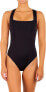 Hurley 295975 Solid Cross-Back Moderate One-Piece Black SM (US 2-4)