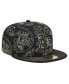 Фото #2 товара Men's Black Oakland Athletics 59FIFTY Day Allover Fitted Hat