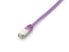 Фото #4 товара Equip Cat.6A Platinum S/FTP Patch Cable - 0.5m - Purple - 0.5 m - Cat6a - S/FTP (S-STP) - RJ-45 - RJ-45