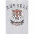 Фото #3 товара Толстовка мужская Russell Athletic Honus Светло-серый без капюшона