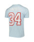 Men's Earl Campbell Light Blue Houston Oilers Retired Player Logo Name and Number T-shirt Голубой, S - фото #2