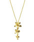 Фото #1 товара ADORNIA 14K Gold-Plated 3-Petal Necklace