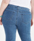 Фото #5 товара Plus Size High Rise Dip-Dye Straight-Leg Jeans, Created for Macy's