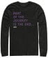 Фото #1 товара Marvel Men's Avengers Endgame Part of the Journey is the End Quote, Long Sleeve T-shirt