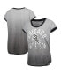 ფოტო #1 პროდუქტის Women's Gray, Black Chicago White Sox Home Run Tri-Blend Sleeveless T-shirt