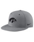 Фото #1 товара Men's Gray Iowa Hawkeyes USA Side Patch True AeroBill Performance Fitted Hat