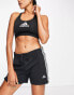 Фото #2 товара adidas Training Essential 3 Stripe slim shorts in black