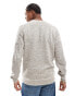 Фото #2 товара ONLY & SONS textured crew neck knit in beige