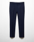 Фото #3 товара Men's Stretch Fabric Super Slim-Fit Suit Pants