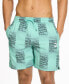 Фото #1 товара Men's Printed 7" Swim Trunks