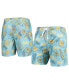 Фото #1 товара Плавки для мужчин Wes & Willy винтажные с цветочным узором, светло-голубые UCLA Bruins