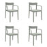 Garden chair Garbar Elba Grey polypropylene 56 x 53 x 80 cm 4 Units (4 Pieces)