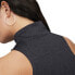 Фото #6 товара Puma Luxe Sport T7 Knitted FullZip Mock Neck Athletic Tank Top Womens Black Casu