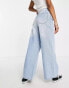 Фото #3 товара DTT Petite wide leg jeans in light wash blue