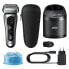 Braun Series 8 8457cc Wet&Dry - Foil shaver - SensoFlex - Black - Grey - Charging - Battery - 60 min