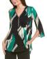 Joseph Ribkoff Abstract Tunic Women's Black 2