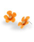 Фото #3 товара Enamel Tropical Flower Stud Earrings