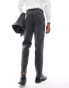 Фото #4 товара ASOS DESIGN slim fit wool mix suit trouser in herringbone in charcoal