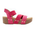 Фото #1 товара Volatile Picnic Wedge Womens Pink Casual Sandals PV1008-670