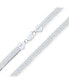 ფოტო #4 პროდუქტის Flat 5MM Snake Flexible Omega Chain .925 Sterling Silver Herringbone Choker Collar Necklace For Women 16 Inch