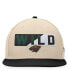 ფოტო #4 პროდუქტის Men's Cream/Black Minnesota Wild Goalaso Snapback Hat