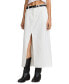 Women's Slit-Front Denim Maxi Skirt