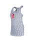 Фото #2 товара Women's Navy Boston Red Sox Space Dye Keyhole Back Tank Top