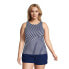 Фото #14 товара Plus Size DD-Cup Chlorine Resistant High Neck UPF 50 Modest Tankini Swimsuit Top