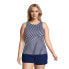 ფოტო #14 პროდუქტის Plus Size DD-Cup Chlorine Resistant High Neck UPF 50 Modest Tankini Swimsuit Top