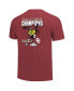 Фото #3 товара Men's and Women's Crimson Oklahoma Sooners 2024 NCAA Softball Women’s College World Series Champions Swing Comfort Colors T-Shirt