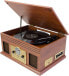 Karcher NO-036 Nostalgia Wooden Music Centre Compact System with Turntable, CD Player, Bluetooth, Cassette Deck, USB and Radio