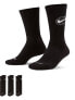 Фото #1 товара Nike Basketball Everyday unisex 3 pack of socks in black