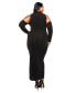 Фото #3 товара Платье женское L I V D с воротником ленточным "Femmefatale" plus Size