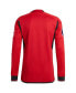 Men's Red Manchester United 2023/24 Home Authentic Long Sleeve Jersey