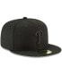 Фото #3 товара Men's Black Philadelphia Phillies Primary Logo Basic 59FIFTY Fitted Hat