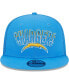 Men's Powder Blue Los Angeles Chargers Grade Trucker 9FIFTY Snapback Hat