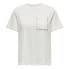 ONLY Karen short sleeve T-shirt Cloud Dancer / Detail Walnut, M - фото #2