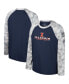 ფოტო #1 პროდუქტის Big Boys Navy, Camo Illinois Fighting Illini OHT Military-Inspired Appreciation Dark Star Raglan Long Sleeve T-shirt