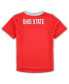 ფოტო #3 პროდუქტის Preschool Boys and Girls Scarlet, Gray Ohio State Buckeyes Red Zone Jersey and Pants Set